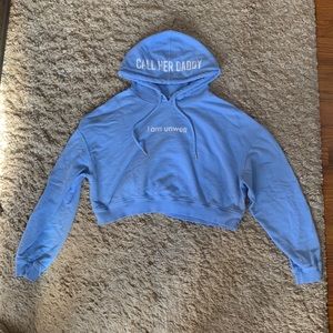 Call Her Daddy Cropped Hoodie